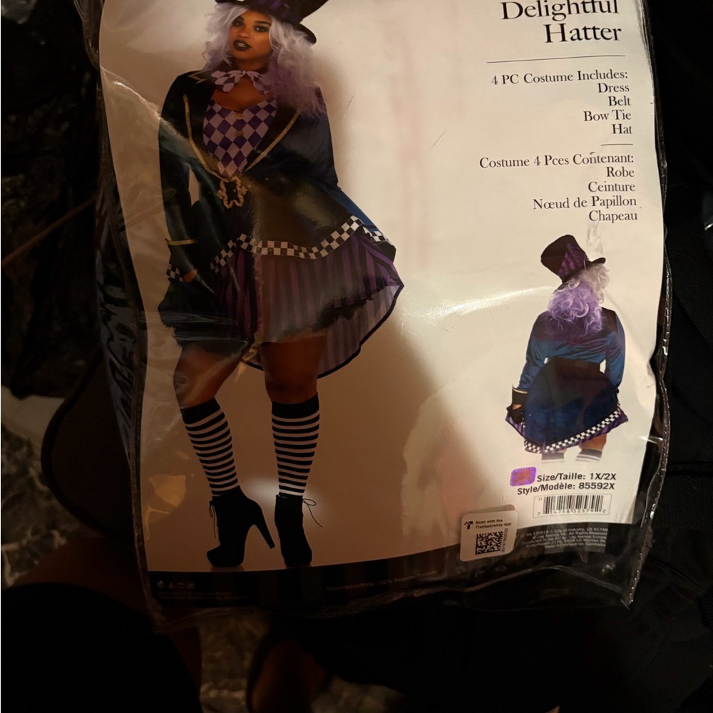 Leg Avenue Whimsical Hatter Costume - Purple and Black